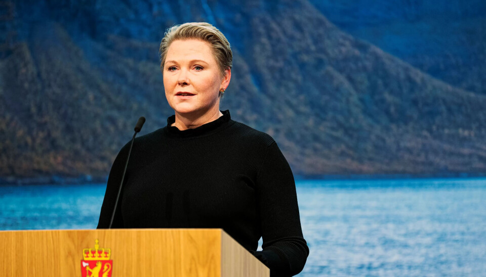 ØKER STØTTEN: Anne Beathe Tvinnereim annonserte på en pressekonferanse at Norge øker støtten til UNRWA. Her fra en annen pressekonferanse. ØKER STØTTEN: Anne Beathe Tvinnereim annonserte på en pressekonferanse at Norge øker støtten til UNRWA. Her fra en annen pressekonferanse.