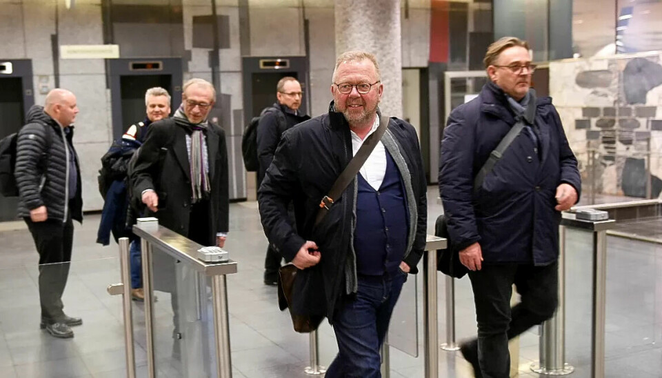 Her forlater Jan Olav Andersen & Co. forhandlingene. Nå går lønnsoppgjøret videre til Riksmekleren. Her forlater Jan Olav Andersen & Co. forhandlingene. Nå går lønnsoppgjøret videre til Riksmekleren.