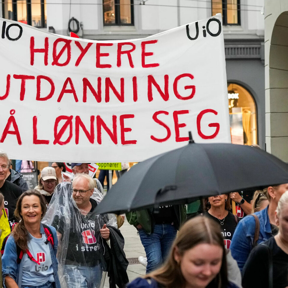 I våres gikk Akademikerne og Unio til streik i staten. Onsdag avgjøres lønnsoppgjøret. (Arkivfoto) I våres gikk Akademikerne og Unio til streik i staten. Onsdag avgjøres lønnsoppgjøret. (Arkivfoto)