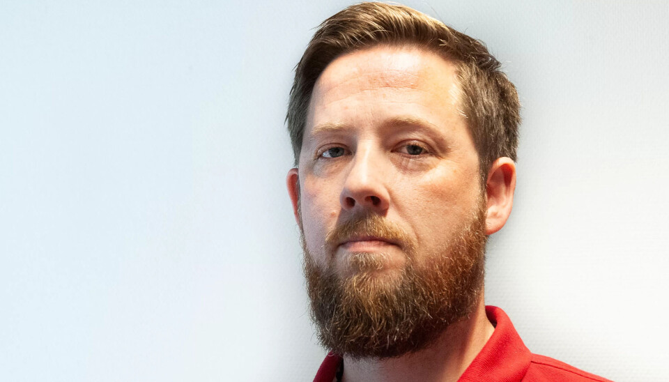 FORNØYD: Magnus Langstrand. FORNØYD: Magnus Langstrand.