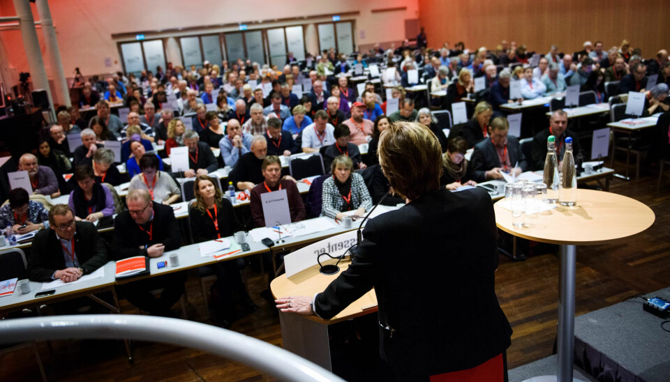 Avgjøres: Det er her på LOs representantskapsmøte at forbundene skal samle seg om rammene for årets tariffoppgjør.Bildet er fra i fjor, årets møte er 23. februar.Foto: Sissel Rasmussen Avgjøres: Det er her på LOs representantskapsmøte at forbundene skal samle seg om rammene for årets tariffoppgjør.Bildet er fra i fjor, årets møte er 23. februar.Foto: Sissel Rasmussen
