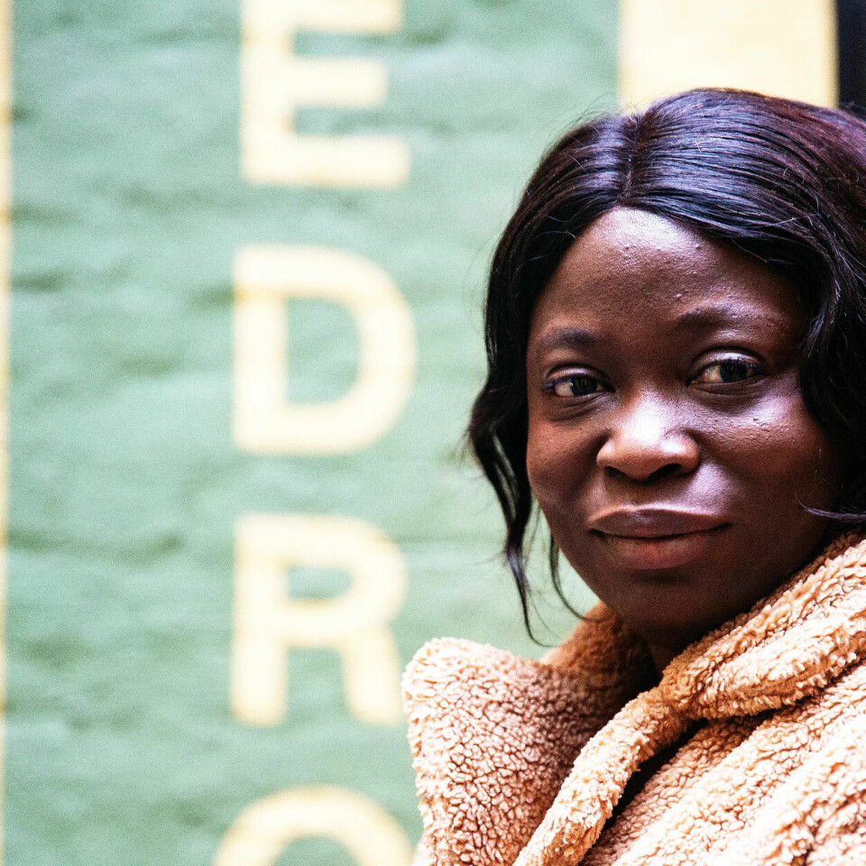 Felicia McGill, renholder i ISS i Trondheim. Felicia McGill, renholder i ISS i Trondheim.