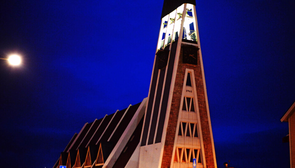 Illustrasjonsfoto av Hammerfest kirke. Illustrasjonsfoto av Hammerfest kirke.