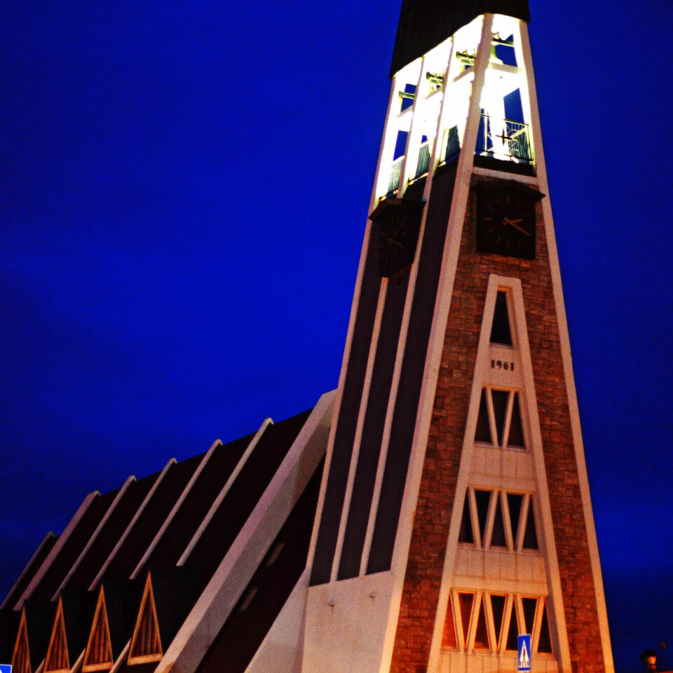 Illustrasjonsfoto av Hammerfest kirke. Illustrasjonsfoto av Hammerfest kirke.