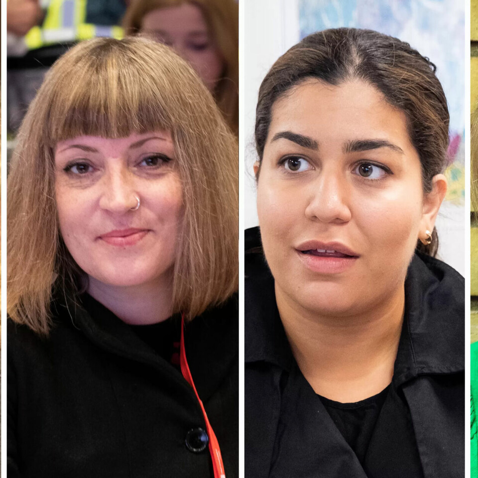 VIL INN: Kari Marie Sandnes (Ap), Sara Bell (SV), Sara Shafighi (Ap) og Åse Kristin Ask Bakke (Ap). VIL INN: Kari Marie Sandnes (Ap), Sara Bell (SV), Sara Shafighi (Ap) og Åse Kristin Ask Bakke (Ap).