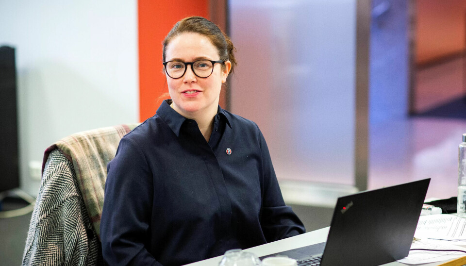 Forbundsleder i NTL, Kjersti Barsok. Forbundsleder i NTL, Kjersti Barsok.