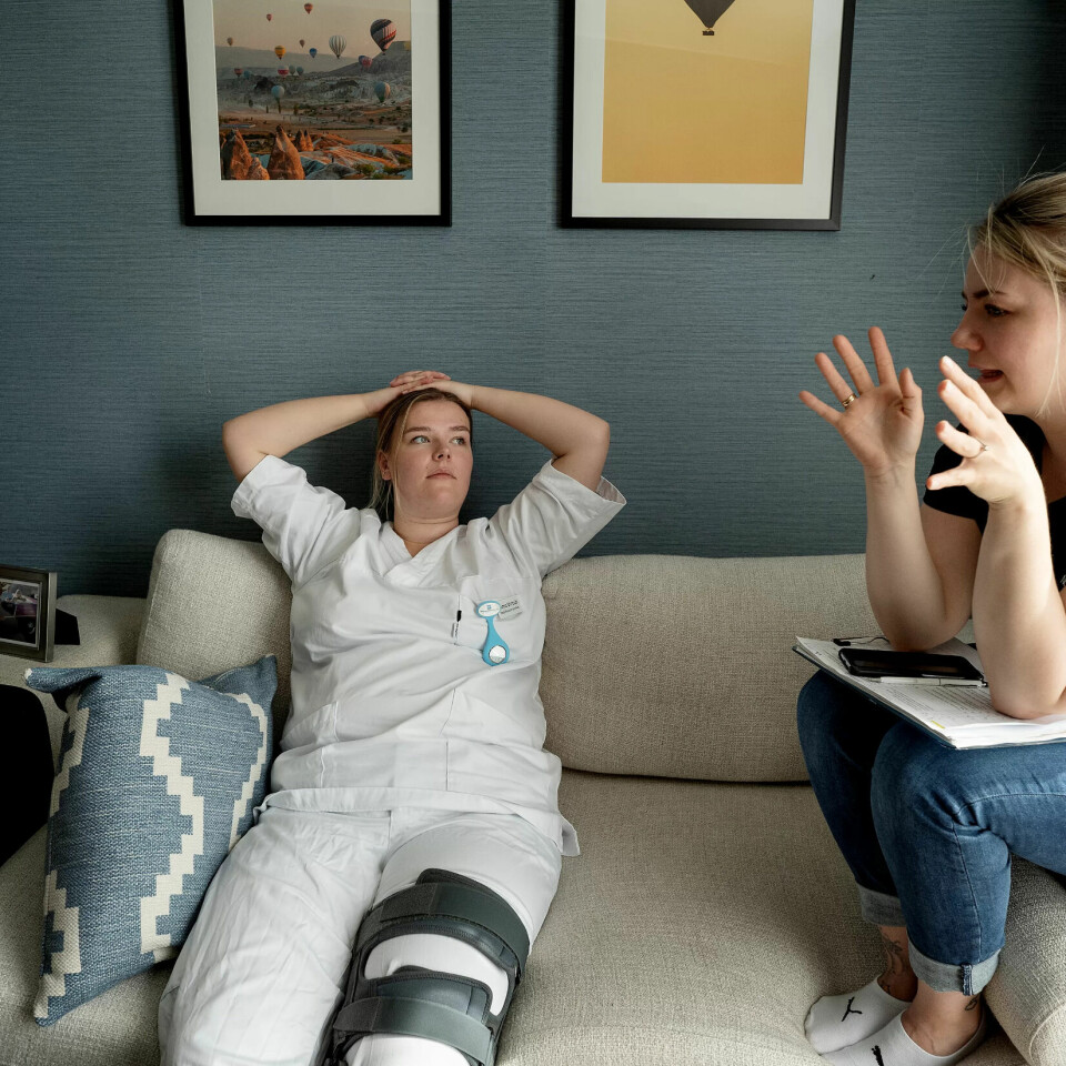 HAR TRENT MYE: Her er Emma Straub og mentor Jenny-Marlen Skogeng-Fossan under en treningsøkt i forkant av EM i yrkesfag. HAR TRENT MYE: Her er Emma Straub og mentor Jenny-Marlen Skogeng-Fossan under en treningsøkt i forkant av EM i yrkesfag.