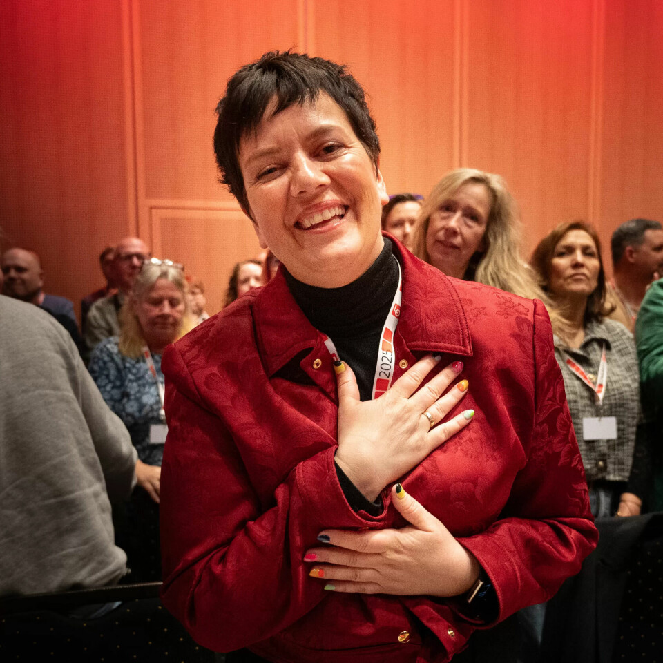 GLAD OG NYVALGT: Henriette Jevnaker rett etter valget torsdag der hun ble LOs nye 1.nestleder. GLAD OG NYVALGT: Henriette Jevnaker rett etter valget torsdag der hun ble LOs nye 1.nestleder.
