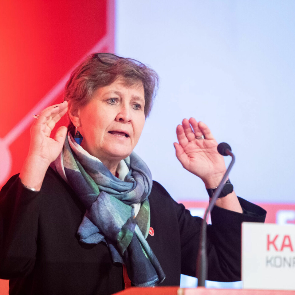 Leder i Fagforbundet, Mette Nord. Leder i Fagforbundet, Mette Nord.