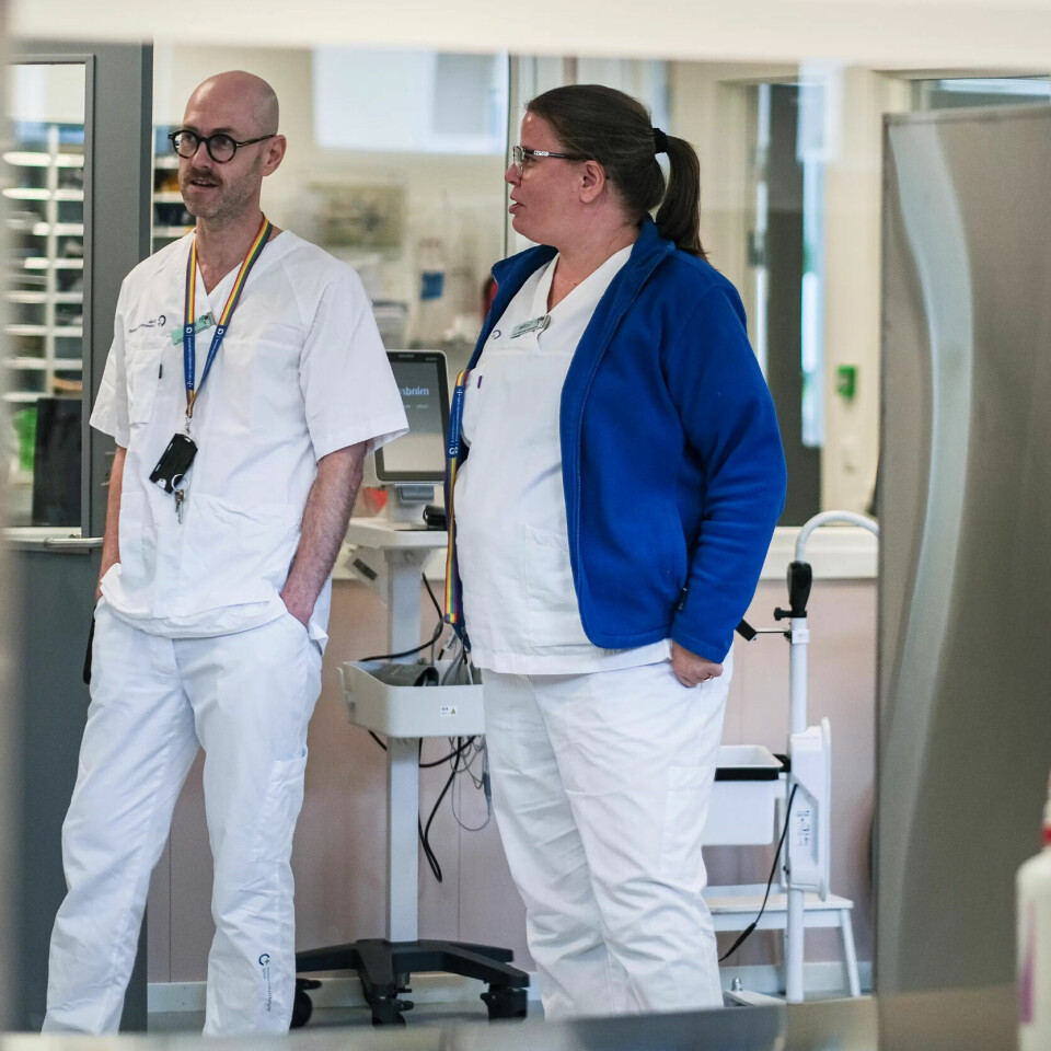 TETT PÅ: Cecilie Telnes og Rune Naglestad liker å jobbe så tett på pasientene. TETT PÅ: Cecilie Telnes og Rune Naglestad liker å jobbe så tett på pasientene.