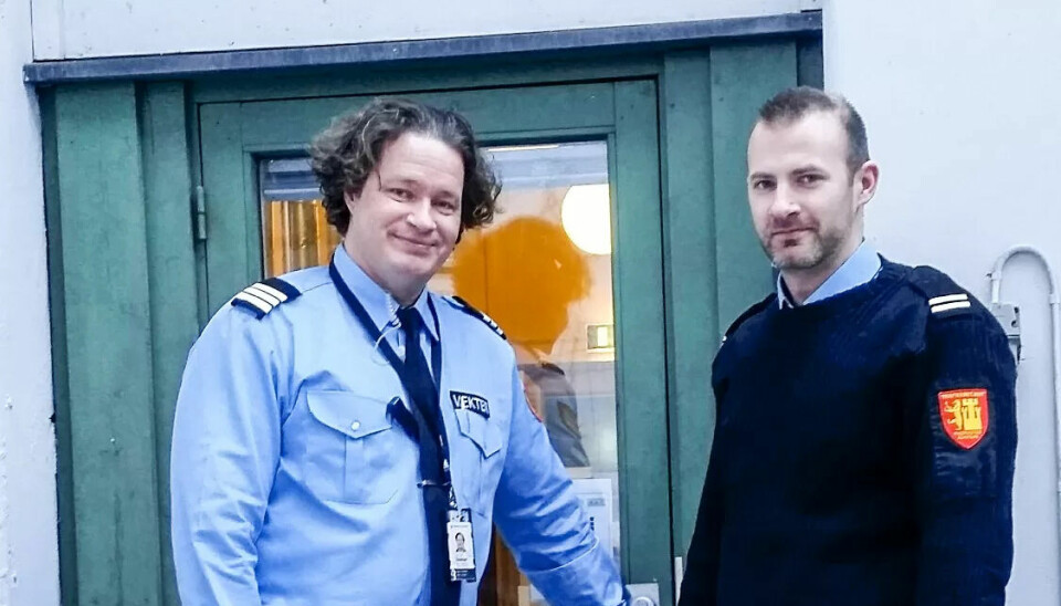 PASSER PÅ: Leder i Vakt og Sikring, Pål-A Hansen (t.v), og vekter/trafikkbetjent og tillitsvalgt Peter D. Starborg gjør Fredrikstad til en tryggere by. PASSER PÅ: Leder i Vakt og Sikring, Pål-A Hansen (t.v), og vekter/trafikkbetjent og tillitsvalgt Peter D. Starborg gjør Fredrikstad til en tryggere by.