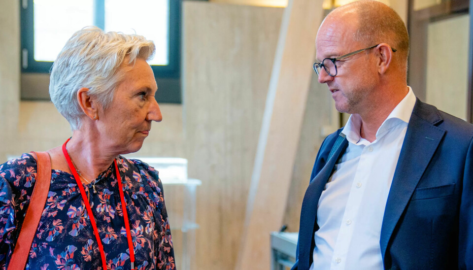 Hvis ikke LO-leder Peggy Hessen Følsvik og NHO-sjef Ole Erik Almlid – sammen med riskmekler Mats Ruland – klarer å få til en løsning i løpet av helga, blir det storstreik. Hvis ikke LO-leder Peggy Hessen Følsvik og NHO-sjef Ole Erik Almlid – sammen med riskmekler Mats Ruland – klarer å få til en løsning i løpet av helga, blir det storstreik.
