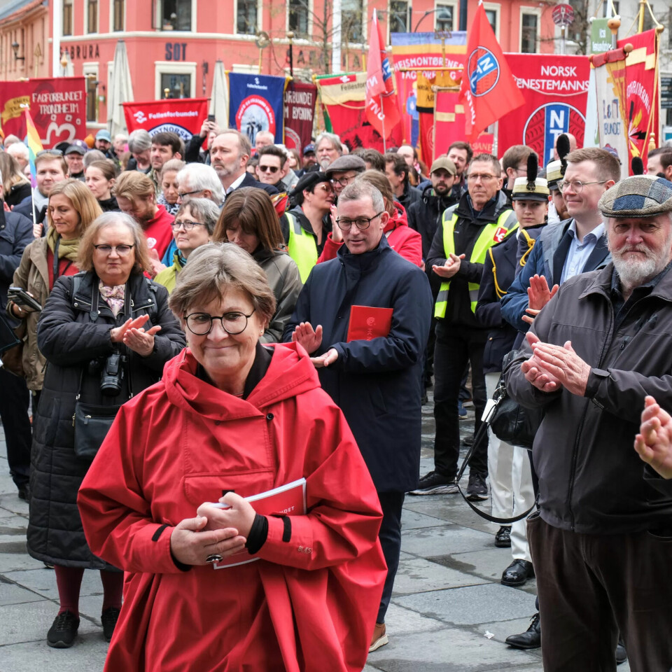HOVEDTALER: Mette Nord i Trondheim 1. mai. HOVEDTALER: Mette Nord i Trondheim 1. mai.
