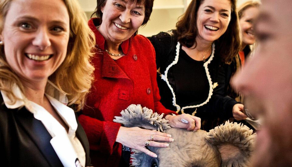 NY MINISTER: Anniken Hauglie - her fotografert med LO-leder Gerd Kristiansen og NHO-sjef Kristin Skogen Lund - fikk onsdag jobben med å styre Arbeids- og sosialdepartementet. NY MINISTER: Anniken Hauglie - her fotografert med LO-leder Gerd Kristiansen og NHO-sjef Kristin Skogen Lund - fikk onsdag jobben med å styre Arbeids- og sosialdepartementet.