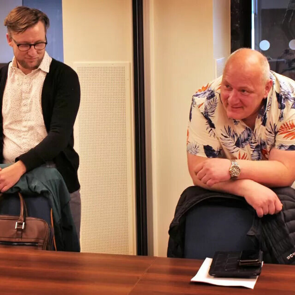 Forhandlingsleder Per Egil Johansen (t.v.) og Roger Dehlin, leder i Fagforbundet Oslo, under tarifforhandlingene i fjor. Da vant de en viktig seier om pensjon, i år er målet å bevare kjøpekraften til alle ansatte. Forhandlingsleder Per Egil Johansen (t.v.) og Roger Dehlin, leder i Fagforbundet Oslo, under tarifforhandlingene i fjor. Da vant de en viktig seier om pensjon, i år er målet å bevare kjøpekraften til alle ansatte.