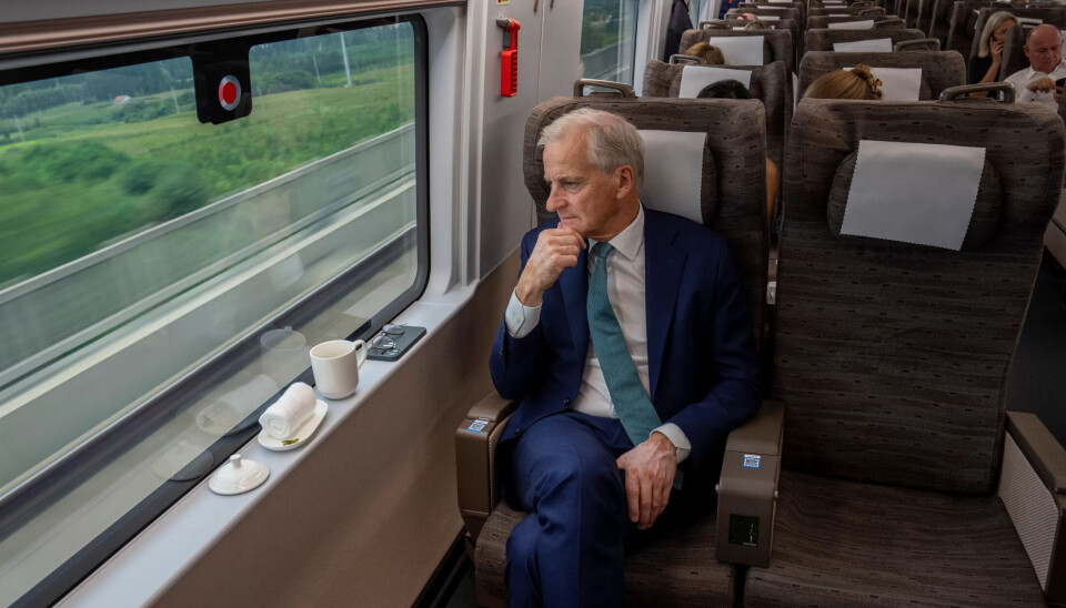 NEI: Jonas Gahr Støre vil ikke ha lyntog i Norge. NEI: Jonas Gahr Støre vil ikke ha lyntog i Norge.