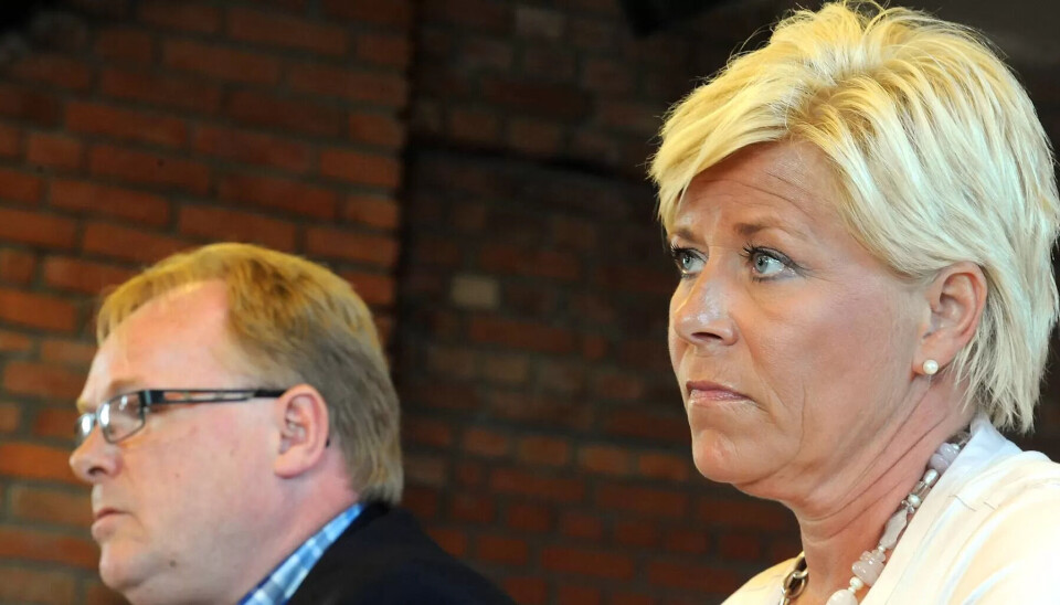 Frp-nestleder Per Sandberg og Frp-leder Siv Jensen Frp-nestleder Per Sandberg og Frp-leder Siv Jensen
