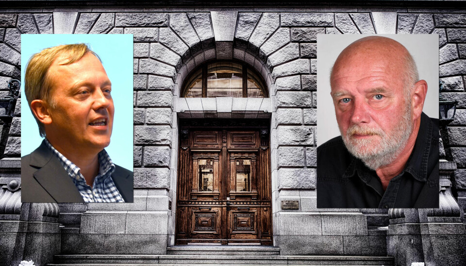 Holships advokat Nicolay Skarning (til venstre) og leder i Transportarbeiderforbundet, Lars Morten Johnsen har holdt på med Holship-saken siden 2013. I morgen starter trolig begynnelsen på slutten i den lange konflikten med plenumsbehandling i Høyesterett. Holships advokat Nicolay Skarning (til venstre) og leder i Transportarbeiderforbundet, Lars Morten Johnsen har holdt på med Holship-saken siden 2013. I morgen starter trolig begynnelsen på slutten i den lange konflikten med plenumsbehandling i Høyesterett.