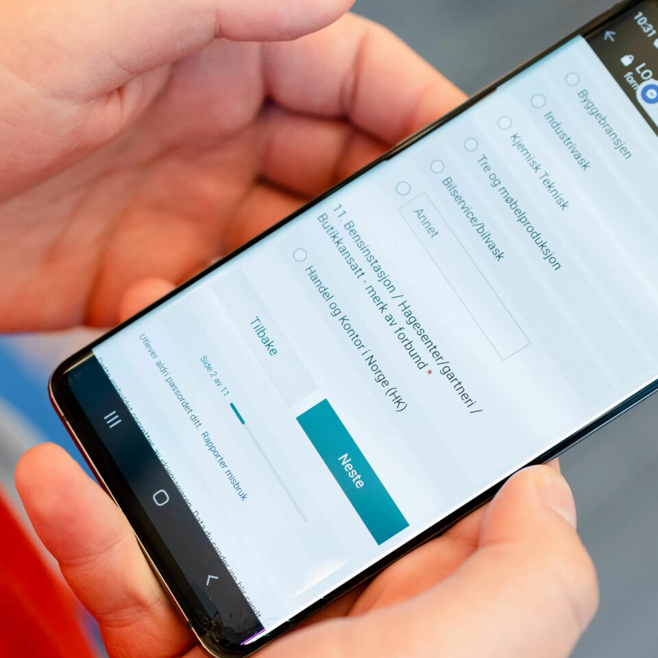 DIGITALE TIDER: LOs sommerpatrulje bruker nå et Google-skjema under intervjuene med ansatte. DIGITALE TIDER: LOs sommerpatrulje bruker nå et Google-skjema under intervjuene med ansatte.