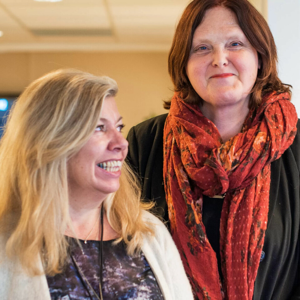 KLARSPRÅK: Eva Bekkelund-Eriksen (t.h.) og Ellen Hov Aanæs vil at Nav skal snakke mer som folk flest. KLARSPRÅK: Eva Bekkelund-Eriksen (t.h.) og Ellen Hov Aanæs vil at Nav skal snakke mer som folk flest.