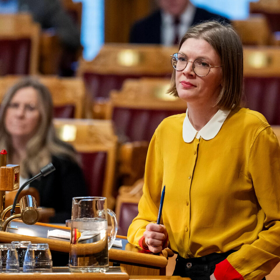 Rødt-leder Marie Sneve Martinussen slår tilbake mot påstander om «skattesjokk» fra regjeringen. Rødt-leder Marie Sneve Martinussen slår tilbake mot påstander om «skattesjokk» fra regjeringen.