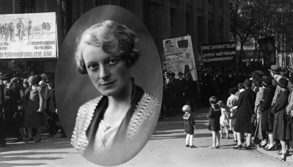 RÅDGIVER I KRISETID: Johanne Reutz fremmet banebrytende forslag i kampen mot arbeidsledigheten i de harde trettiårene. Bakgrunnsbildet er fra 1. mai-toget i Oslo i 1932. RÅDGIVER I KRISETID: Johanne Reutz fremmet banebrytende forslag i kampen mot arbeidsledigheten i de harde trettiårene. Bakgrunnsbildet er fra 1. mai-toget i Oslo i 1932.