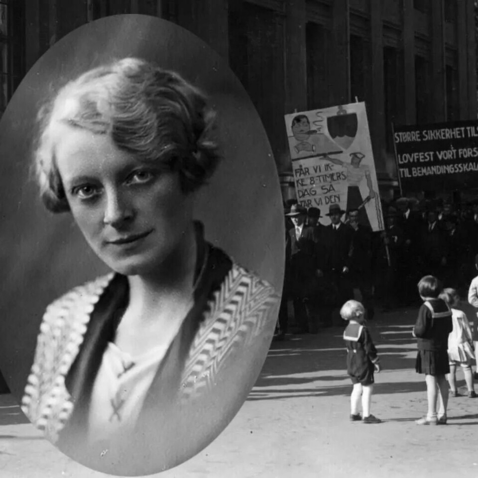 RÅDGIVER I KRISETID: Johanne Reutz fremmet banebrytende forslag i kampen mot arbeidsledigheten i de harde trettiårene. Bakgrunnsbildet er fra 1. mai-toget i Oslo i 1932. RÅDGIVER I KRISETID: Johanne Reutz fremmet banebrytende forslag i kampen mot arbeidsledigheten i de harde trettiårene. Bakgrunnsbildet er fra 1. mai-toget i Oslo i 1932.