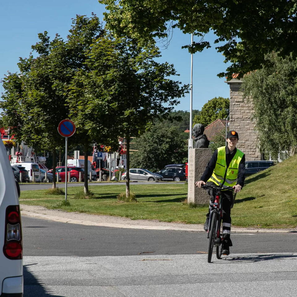 SOMMERVIKAR PÅ TO HJUL: Sunniva synes hun har fått drømmesommerjobben som byvert i Fredrikstad. SOMMERVIKAR PÅ TO HJUL: Sunniva synes hun har fått drømmesommerjobben som byvert i Fredrikstad.