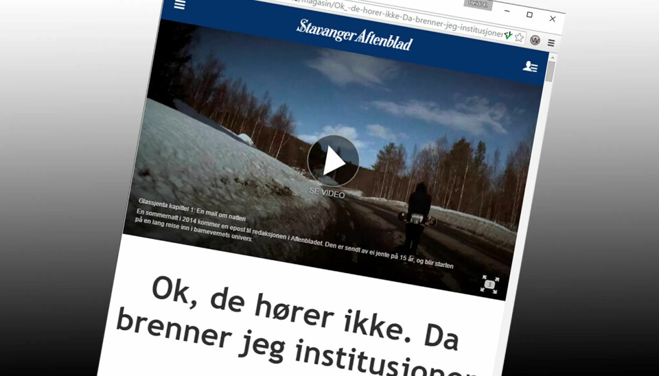 VIKTIG: Glassjenta bør skape debatt. Fagfolk bør delta i den debatten, ikke gjemme seg bak taushetsplikten. VIKTIG: Glassjenta bør skape debatt. Fagfolk bør delta i den debatten, ikke gjemme seg bak taushetsplikten.