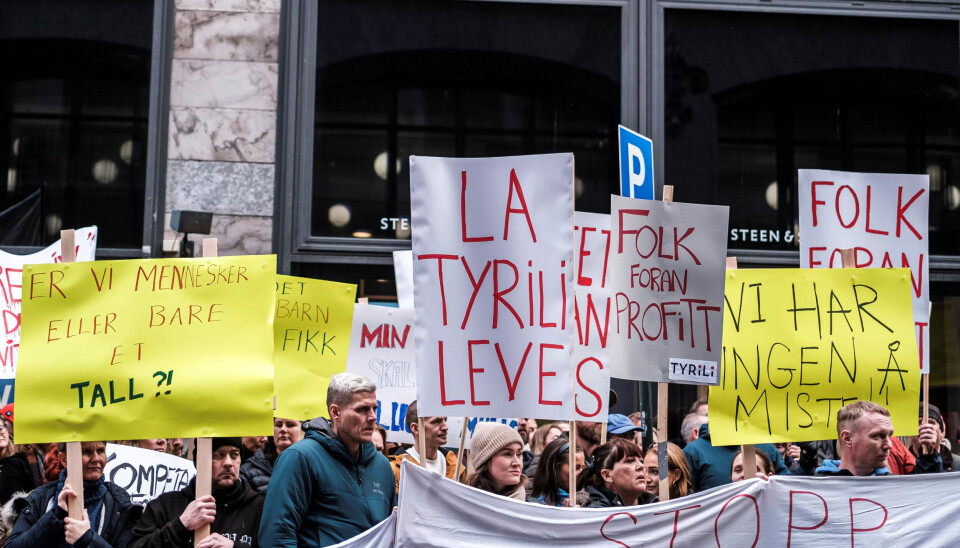 Demonstrasjon i Oslo 25.oktober. Demonstrasjon i Oslo 25.oktober.