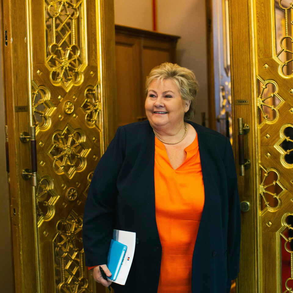 STJERNA?: Erna Solberg ble sittende som statsminister selv om regjeringen hennes mistet flertallet da FrP gikk ut. STJERNA?: Erna Solberg ble sittende som statsminister selv om regjeringen hennes mistet flertallet da FrP gikk ut.
