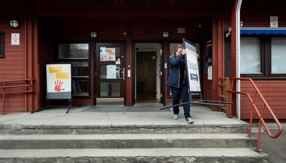 PÅ JOBB: Vanligvis jobber Kathrin i bydelens hjemmetjeneste, men under pandemien har hun hatt ansvar for et testsenter i Nordstrand bydel. PÅ JOBB: Vanligvis jobber Kathrin i bydelens hjemmetjeneste, men under pandemien har hun hatt ansvar for et testsenter i Nordstrand bydel.