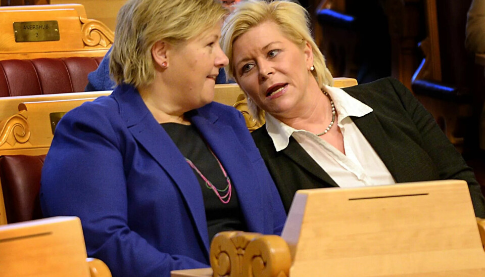 Finansminister Siv Jensen og statsminister Erna Solberg legger trolig fram store kutt i formueskatten, som en del av årets statsbudsjett. Finansminister Siv Jensen og statsminister Erna Solberg legger trolig fram store kutt i formueskatten, som en del av årets statsbudsjett.