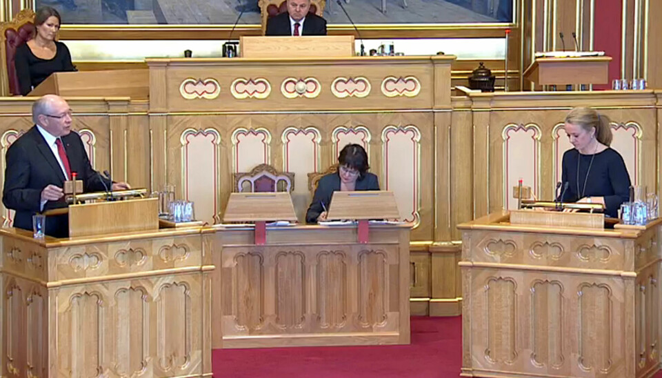 OFFENSIV: Martin Kolberg (Ap) angrep onsdag regjeringens endringer av arbeidsmiljøloven. OFFENSIV: Martin Kolberg (Ap) angrep onsdag regjeringens endringer av arbeidsmiljøloven.