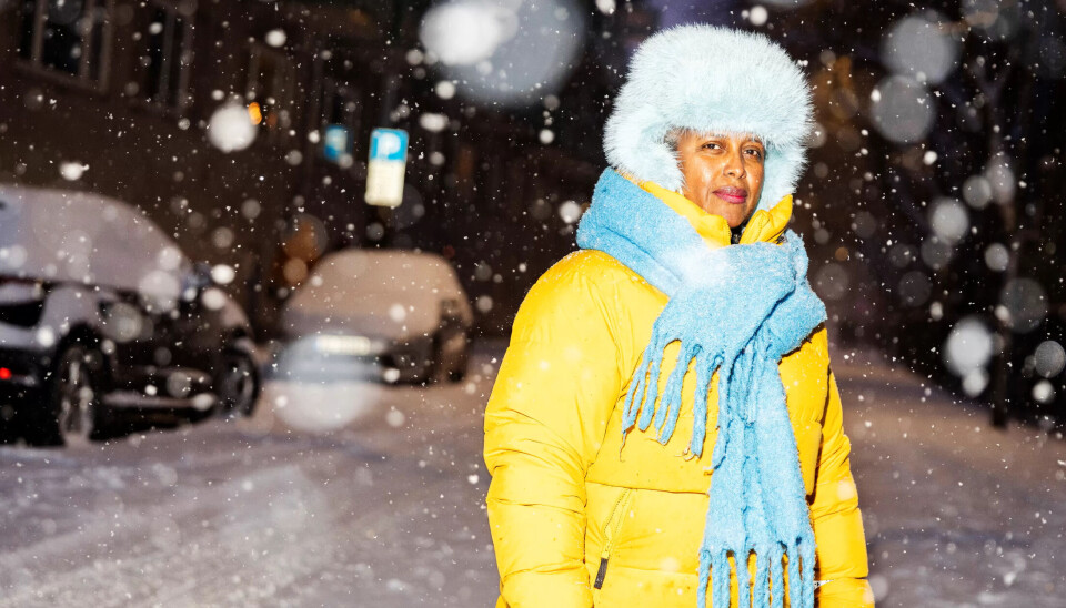 UTE EN VINTERNATT: – Når folk sier at «jeg ser ikke farge», så ser de heller ikke meg, sier Hannah Wozene Kvam. Fagbladet traff henne på hjemmebane i januar. UTE EN VINTERNATT: – Når folk sier at «jeg ser ikke farge», så ser de heller ikke meg, sier Hannah Wozene Kvam. Fagbladet traff henne på hjemmebane i januar.