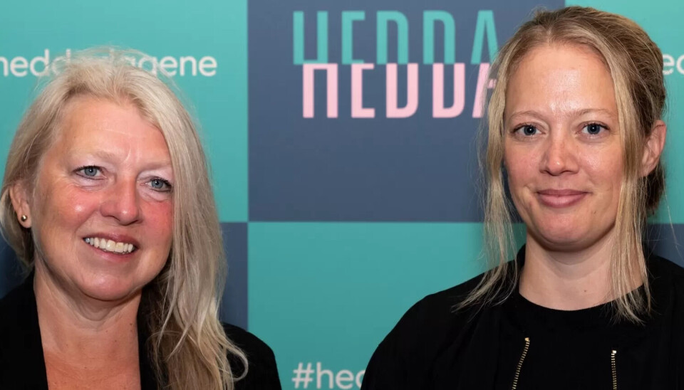 NOMINERT: Lyddesigner Vibeke Blydt-Hansen (t.v.) er medlem av Fagforbundet og nominert til Heddaprisen sammen med blant annet Elisabeth Nesset på slagverk. NOMINERT: Lyddesigner Vibeke Blydt-Hansen (t.v.) er medlem av Fagforbundet og nominert til Heddaprisen sammen med blant annet Elisabeth Nesset på slagverk.