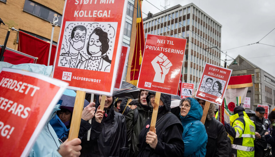 KLARE NÅR DET GJELDER: I Oslo er fagforeningene klare om det skulle bli mekling, brudd og konflikt, som det sies å være svært høy risiko for i år. Her fra en politisk streik i Bergen tidligere denne måneden. KLARE NÅR DET GJELDER: I Oslo er fagforeningene klare om det skulle bli mekling, brudd og konflikt, som det sies å være svært høy risiko for i år. Her fra en politisk streik i Bergen tidligere denne måneden.