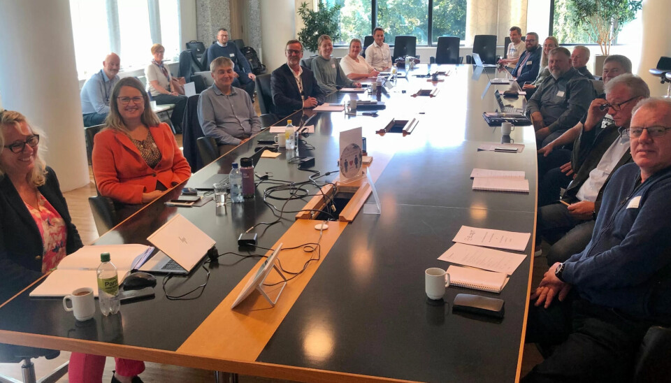 Forhandlingsdelegasjonen da forhandlingene i energisektoren startet. Det endte i brudd og derfor blir det mekling i slutten av oktober. Oppgjøret gjelder 459 medlemmer av Fagforbundet. Forhandlingsdelegasjonen da forhandlingene i energisektoren startet. Det endte i brudd og derfor blir det mekling i slutten av oktober. Oppgjøret gjelder 459 medlemmer av Fagforbundet.