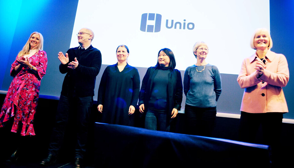 KLARGJØRING TIL LØNNSFORHANDLING: Fv. Lill Sverresdatter Larsen i Unio Spekter, Steffen Handal i Unio Kommune, Guro Elisabeth Lind i Unio Stat, Gun Hafsaas i Unio KA, Therese Tyness Fagerhaug i Unio Oslo kommune og Unio-leiar Ragnhild Lied. KLARGJØRING TIL LØNNSFORHANDLING: Fv. Lill Sverresdatter Larsen i Unio Spekter, Steffen Handal i Unio Kommune, Guro Elisabeth Lind i Unio Stat, Gun Hafsaas i Unio KA, Therese Tyness Fagerhaug i Unio Oslo kommune og Unio-leiar Ragnhild Lied.