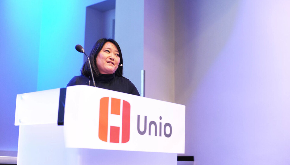 FORHANDLINGSLEDER UNIO KA: Gunn Hafsaas, Presteforeningen. FORHANDLINGSLEDER UNIO KA: Gunn Hafsaas, Presteforeningen.