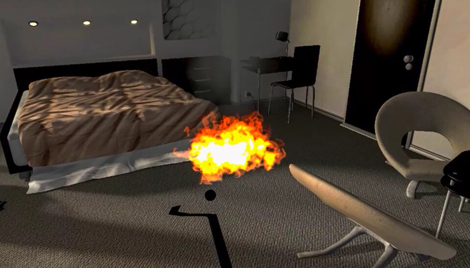 REALISTISK: Brannfolk som har testet VR-systemet til Securitas, finner det realistisk. Etter testing og innspill fra mer enn 400 mennesker er opplæringen nå lansert. REALISTISK: Brannfolk som har testet VR-systemet til Securitas, finner det realistisk. Etter testing og innspill fra mer enn 400 mennesker er opplæringen nå lansert.