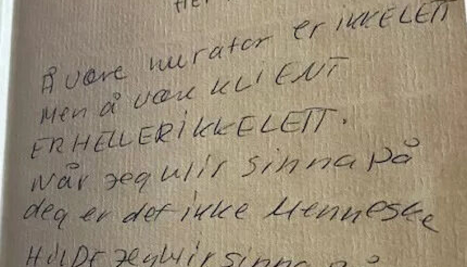 Marie skal aldri kaste lappen hun fikk fra den lille jenta