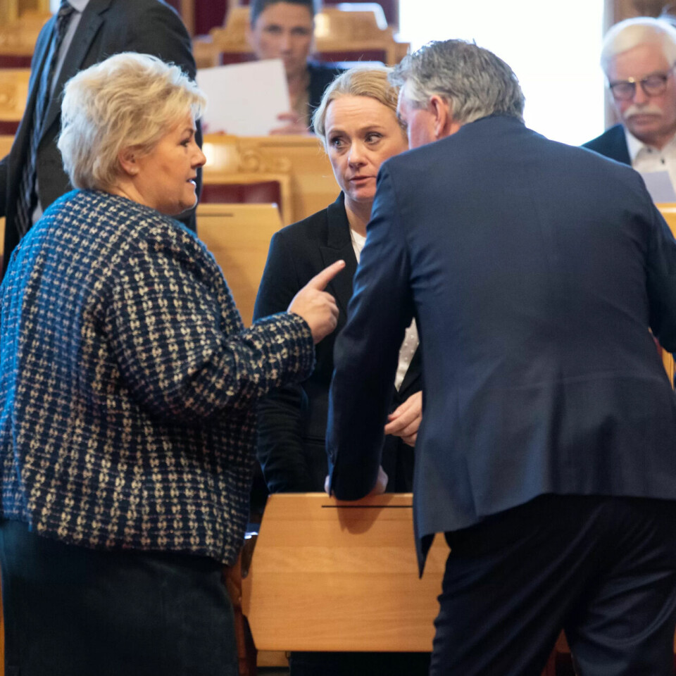 Erna Solberg og Anniken Hauglie Erna Solberg og Anniken Hauglie