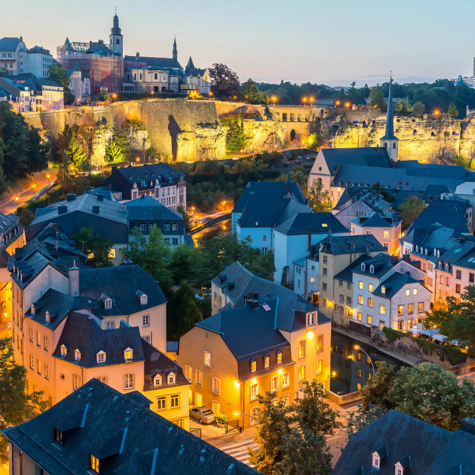 Luxembourg by. Illustrasjonsfoto. Luxembourg by. Illustrasjonsfoto.