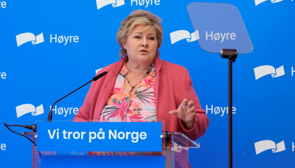 MER BARNETRYGD: Høyre-leder Erna Solberg vil øke barnetrygden med 3.000 kroner i året for barn 0–18 år. MER BARNETRYGD: Høyre-leder Erna Solberg vil øke barnetrygden med 3.000 kroner i året for barn 0–18 år.