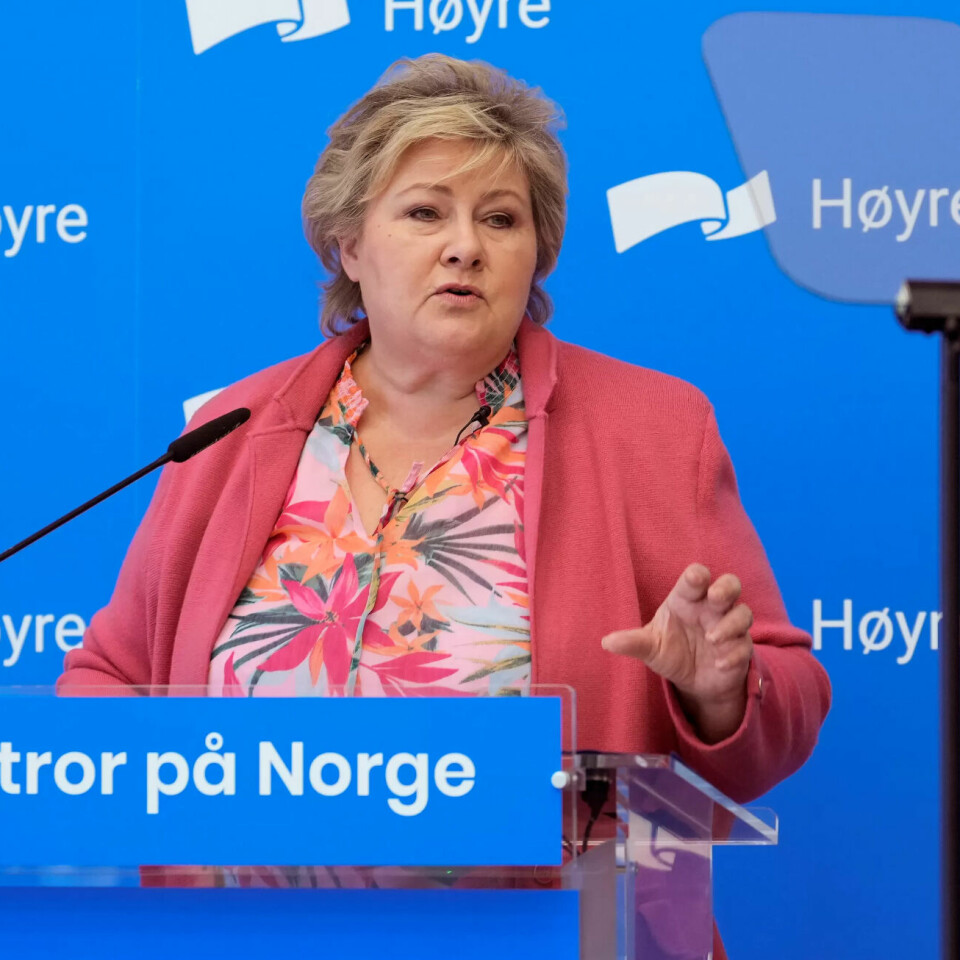MER BARNETRYGD: Høyre-leder Erna Solberg vil øke barnetrygden med 3.000 kroner i året for barn 0–18 år. MER BARNETRYGD: Høyre-leder Erna Solberg vil øke barnetrygden med 3.000 kroner i året for barn 0–18 år.