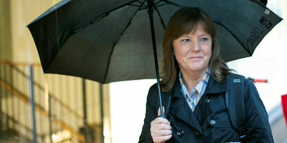 TRAPPER OPP: Nestleder Lise Olsen og LO Stat trapper opp kulturstreiken med 80 ansatte fra Nationaltheateret. TRAPPER OPP: Nestleder Lise Olsen og LO Stat trapper opp kulturstreiken med 80 ansatte fra Nationaltheateret.