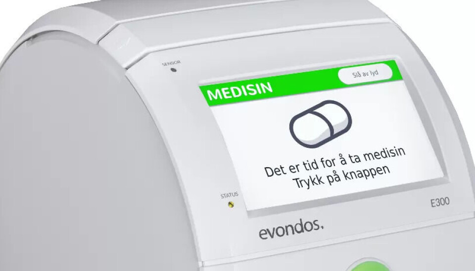 BEDRE MASKIN: Evondos medisindispenser. BEDRE MASKIN: Evondos medisindispenser.