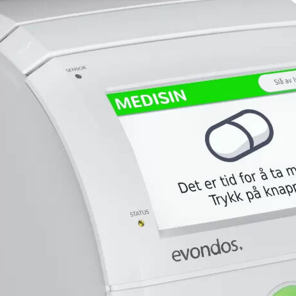 BEDRE MASKIN: Evondos medisindispenser. BEDRE MASKIN: Evondos medisindispenser.
