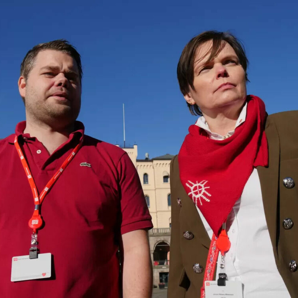 Kristoffer Tandberg og Jorunn Mikkelsen i Fagforbundet Finnmark vil ha retningslinjer mot seksuell trakassering i Fagforbundet. Kristoffer Tandberg og Jorunn Mikkelsen i Fagforbundet Finnmark vil ha retningslinjer mot seksuell trakassering i Fagforbundet.